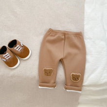 Load image into Gallery viewer, S23230PA-Autumn and winter plus velvet warm bear elastic casual large PP pants