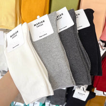 Load image into Gallery viewer, M-1605AC-Korean MARIAN Morandi color long tube socks for adults (5 pairs minimum order, can be mixed colors)