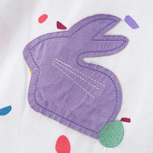 Load image into Gallery viewer, 8769TG-Autumn bunny print sweet casual round neck long sleeve two-piece suit