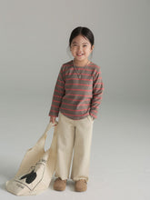 Load image into Gallery viewer, BB2239PCW-Autumn Japanese style cotton straight-leg raw-edge parent-child trousers