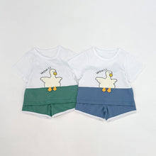 Load image into Gallery viewer, 61403TG-ins Summer Korean version of duck print two-piece set