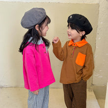 Load image into Gallery viewer, Q83222SE- Spring and Autumn Pure Cotton Children's Long Sleeve Bottom Polo Shirt