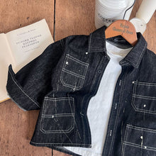 Load image into Gallery viewer, TC1333SE-Autumn Japanese monkey print denim jacket for boys and girls