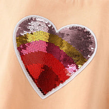 Load image into Gallery viewer, 9284SE-Summer European and American children's casual round neck short-sleeved heart top