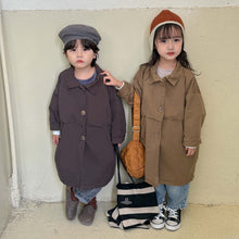 Load image into Gallery viewer, Q83051SE-Autumn Korean style large button solid color long-sleeved windbreaker jacket