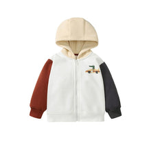 Load image into Gallery viewer, HC1098SE-Little Maven cartoon European and American print hooded plus velvet sweatshirt