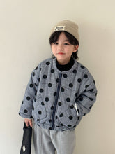 Load image into Gallery viewer, DM240174SE-Children's autumn and winter thickened velvet polka dot jacket