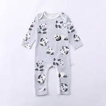 Load image into Gallery viewer, D23225LS-Autumn Panda Flower Long Sleeve Climbing Suit