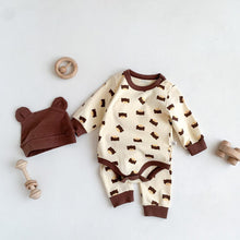 Load image into Gallery viewer, 102401TG-Autumn Bear Homewear + Pants + Hat Three-piece Set
