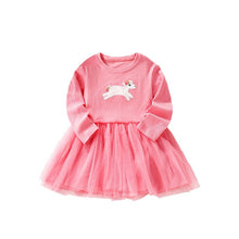 Load image into Gallery viewer, 8921DS-Autumn Pony Long Sleeve Casual Girls Dress