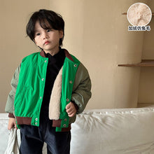 Load image into Gallery viewer, D83263SE-Autumn and winter thick short version contrast color stitching jacket