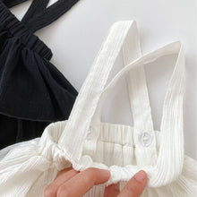 Load image into Gallery viewer, H10089DS-Spring Korean version solid color versatile ruffled suspenders wrapped cake skirt