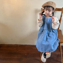 Load image into Gallery viewer, Q83008DS-Summer Girls Denim Vest Dress