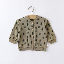 Load image into Gallery viewer, D23274SE- Spring and Autumn Tree Moon Button Long Sleeve Top Jacket