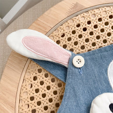 Load image into Gallery viewer, 2401327TG-秋季兒童條紋上衣&兔子造型牛仔吊帶褲