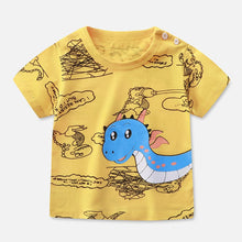 Load image into Gallery viewer, IDX40SE-Summer pure cotton round neck multi-image short-sleeved top