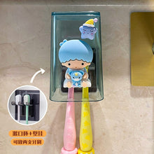 Load image into Gallery viewer, 51701AC-No-punch creative toothpaste squeezing tool cute toothbrush cup toothpaste washing set