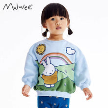 Load image into Gallery viewer, 8668SE-Autumn European and American children's casual long-sleeved rabbit round neck top