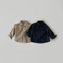 Load image into Gallery viewer, Y7303SE-Children's cotton plaid casual long-sleeved shirt