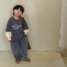 Load image into Gallery viewer, Q83013SE- Spring and Autumn Children's Fake Two-Piece Long-Sleeved Top