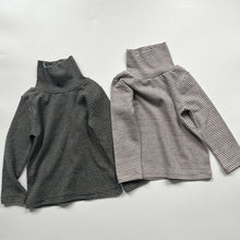 Load image into Gallery viewer, BB2468PCW-Autumn and winter Japanese style high collar striped parent-child top