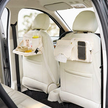 Load image into Gallery viewer, 061304AC-Car seat back storage multifunctional foldable car dining tray