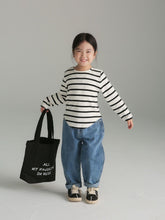 將圖片載入圖庫檢視器 BB2337PCW-秋款日系條紋長袖親子上衣