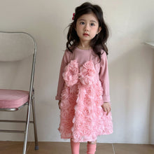 Load image into Gallery viewer, Y7023DS-Spring and Summer Flower Puffy Mesh Skirt