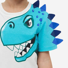 Load image into Gallery viewer, 9522TG-Summer European and American children's casual round neck short-sleeved top + elastic waist pants set