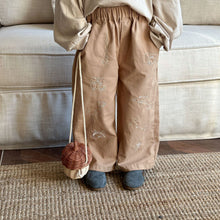 Load image into Gallery viewer, C83913PA-Spring children's embroidered casual straight trousers