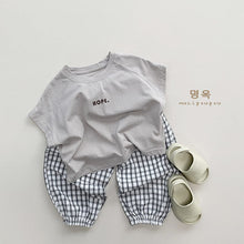 Load image into Gallery viewer, 88086PA- Very good ~ Plaid anti-mosquito pants children's summer thin outer wear long pants boys and girls Korean version all-match trendy children's clothing