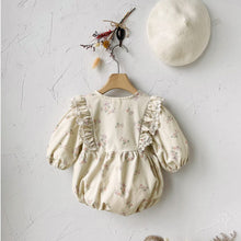 Load image into Gallery viewer, Y9309LS-Autumn Puff Sleeve Small Floral Newborn Baby Clothes