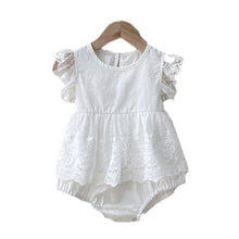 Load image into Gallery viewer, Y9436LS-Baby girl clothes baby summer jumpsuit thin lace lace bodysuit newborn clothes a summer clothes