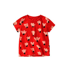 Load image into Gallery viewer, 92116SE-Summer children's small flower casual short-sleeved top