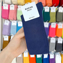 Load image into Gallery viewer, M-1605AC-Korean MARIAN Morandi color long tube socks for adults (5 pairs minimum order, can be mixed colors)