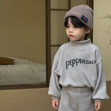 Load image into Gallery viewer, D83577TG-Autumn Half-High Collar Sweater Children's Set