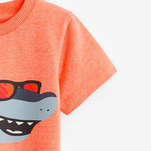 Load image into Gallery viewer, 9258SE- Summer European and American children's casual shark short-sleeved tops