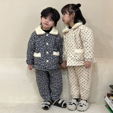 Load image into Gallery viewer, D82265JG-Winter three-layer cotton warm home set