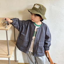 Load image into Gallery viewer, Q83058SE-Korean children's cardigan workwear jacket