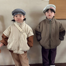 Load image into Gallery viewer, D83197SE-Winter Korean style plus velvet quilted jacket with contrasting colors