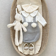 Load image into Gallery viewer, M2081LS-Autumn solid color all-match knitted wool ball sling bodysuit