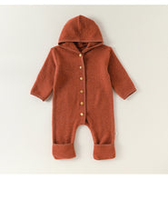 Load image into Gallery viewer, D25289LS-冬季包手包腳連帽連體衣