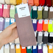 Load image into Gallery viewer, M-1605AC-Korean MARIAN Morandi color long tube socks for adults (5 pairs minimum order, can be mixed colors)