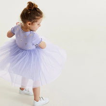 Load image into Gallery viewer, S1840DS-Summer short-sleeved ruffled gauze skirt