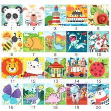 Load image into Gallery viewer, 8305AC-24-piece children's educational mini cartoon paper puzzle (5 boxes minimum order)