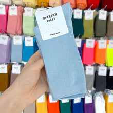 Load image into Gallery viewer, M-1605AC-Korean MARIAN Morandi color long tube socks for adults (5 pairs minimum order, can be mixed colors)