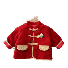 Load image into Gallery viewer, AY664SE-Winter children's quilted retro New Year's greetings jacket