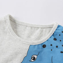 Load image into Gallery viewer, 92100SE-Summer Dinosaur Round Neck Short Sleeve Top