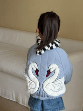 Load image into Gallery viewer, DK250688PA-秋冬季抓絨假兩件牛仔款褲