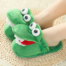 Load image into Gallery viewer, 016AC-Home indoor non-slip funny crocodile open mouth slippers
